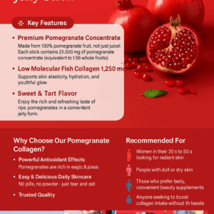 Beautiful Woman's Pomegranate Collagen Jelly Stick